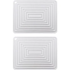 PESCE Silicone Trivet Mat For Hot Dishes/Heat Resistant Pot Holder, Non Slip Thick Flexible Hot Pads For Kitchen Table White