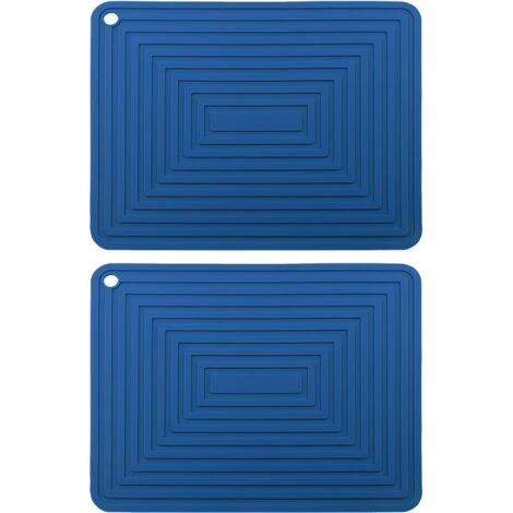 PESCE Silicone Trivet Mat For Hot Dishes/Heat Resistant Pot Holder, Non Slip Thick Flexible Hot Pads For Kitchen Table Blue 1 PESCE Silicone Trivet Mat For Hot Dishes/Heat Resistant Pot Holder, Non Slip Thick Flexible Hot Pads For Kitchen Table Blue