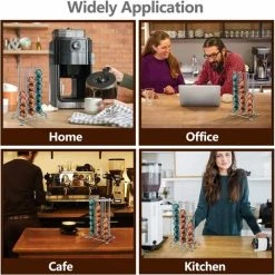 HEGUYEY Coffee Capsule Holder For 42pcs Nespresso Coffee Capsules, Nespresso Capsule Coffee Holder, Coffee Pod Holder Stand, Coffee Rack Storage Holder For Office Kitchen 9 HEGUYEY Coffee Capsule Holder For 42pcs Nespresso Coffee Capsules, Nespresso Capsule Coffee Holder, Coffee Pod Holder Stand, Coffee Rack Storage Holder For Office Kitchen -Vonshef shop 78699931 5