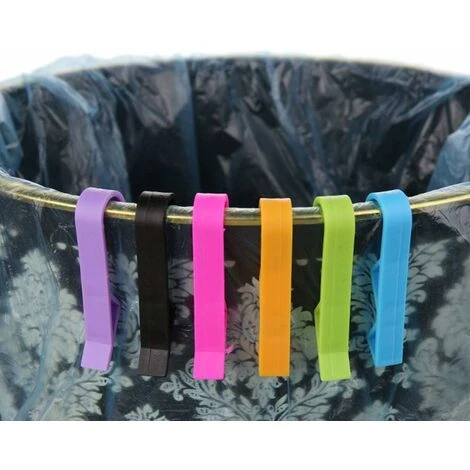 HEGUYEY Clip Trash Can Clip Holder Plastic Clip Clip Holder For Kitchen Trash Can Trash Can Clip 2pcs 2 HEGUYEY Clip Trash Can Clip Holder Plastic Clip Clip Holder For Kitchen Trash Can Trash Can Clip 2pcs - Image 2