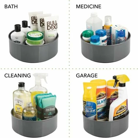 HEGUYEY With A Diameter Of 26 Cm For The Kitchen Shelf - Practical Spice Rack For The Kitchen Cupboard - Rotatable Spice Rack Made Of Plastic 4 HEGUYEY With A Diameter Of 26 Cm For The Kitchen Shelf - Practical Spice Rack For The Kitchen Cupboard - Rotatable Spice Rack Made Of Plastic - Image 4