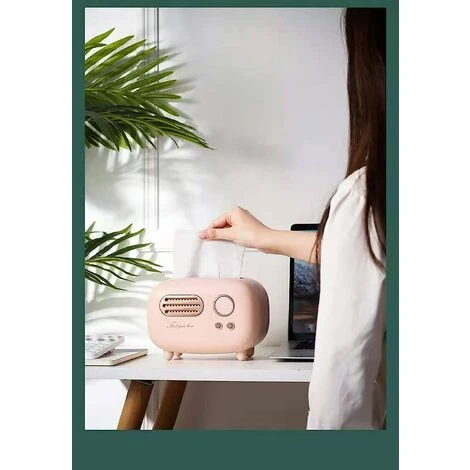 HEGUYEY Tissue Box Cover Holders, Fashional Cute Retro Radio StyleKleenex 4 HEGUYEY Tissue Box Cover Holders, Fashional Cute Retro Radio StyleKleenex - Image 4