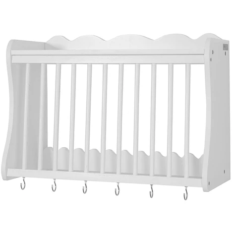 SoBuy Wall Mounted Kitchen Plate Cup Holder Dish Storage Rack Shelf,FRG275-W 3 SoBuy Wall Mounted Kitchen Plate Cup Holder Dish Storage Rack Shelf,FRG275-W - Image 3
