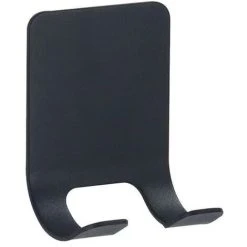 SOEKAVIA 6pcs Shower Shaver Holder Beard Shaver Holder Wall Hook Self Adhesive Stainless Steel Razor Hook Holder Black Hook