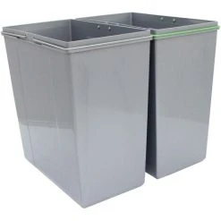 KuKoo Pullout Dust Bin Soft Close Sliding Recycling Double -Vonshef shop 7994739 3