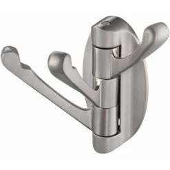 MOREJIEKA Wall Hook Towel Bathroom Door Coat Hook Metal Arm 3 Towel Hooks Towel To Support Storage Fixing Brushed Nickel