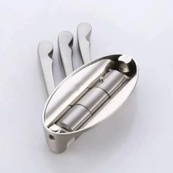 MOREJIEKA Wall Hook Towel Bathroom Door Coat Hook Metal Arm 3 Towel Hooks Towel To Support Storage Fixing Brushed Nickel -Vonshef shop 79991969 5