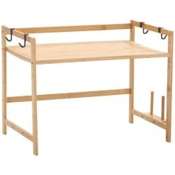 Livingandhome Free Standing Kitchen Organizer Rack Storage Shelf Spice Jars Rack -Vonshef shop 80933607 3