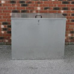 Monster Shop Large Storage Feed Bins 64L Galvanised Metal Waterproof Rodent -Vonshef shop 81657706 4