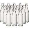 Simpa 12 X 1L Swingtop Lid Glass Bottles - CLEAR