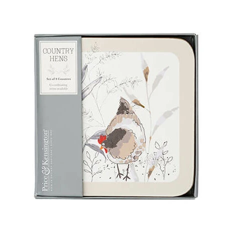 Price & Kensington Country Hens Set Of 4 Coasters 2 Price & Kensington Country Hens Set Of 4 Coasters - Image 2