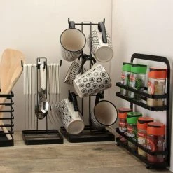 Apollo® Apollo Flat Iron Spice Rack 2 Tier 9 Apollo® Apollo Flat Iron Spice Rack 2 Tier -Vonshef shop 83669175 5