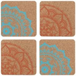 Typhoon World Foods Set 4 Cork Coasters