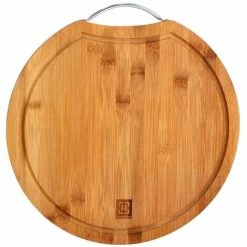 Chopping Board Natural Bamboo Wooden Kitchen Food Cutting Board Royalford Round -Vonshef shop 83743786 2