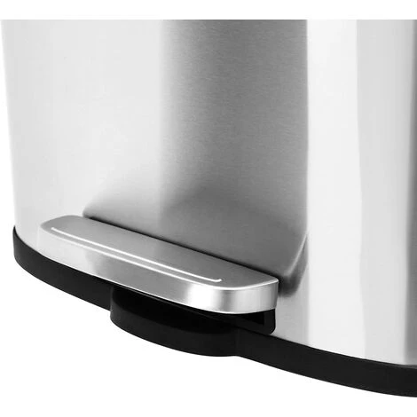 Songmics Kitchen Pedal Trash Bin With Hinged Lid And Plastic Inner Bucket, 30 Litre Stainless Steel Rubbish Garbage Can, Soft Close, Odour Proof And Hygienic LTB03NL 3 Songmics Kitchen Pedal Trash Bin With Hinged Lid And Plastic Inner Bucket, 30 Litre Stainless Steel Rubbish Garbage Can, Soft Close, Odour Proof And Hygienic LTB03NL - Image 3