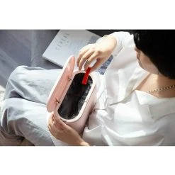 GTA Mini Counter Top Trash Can Press Cartridge Lid Trash Can Makeup Holder Vanity Bathroom Kitchen Car Office Desk (Light Pink) 9 GTA Mini Counter Top Trash Can Press Cartridge Lid Trash Can Makeup Holder Vanity Bathroom Kitchen Car Office Desk (Light Pink) -Vonshef shop 85881520 5