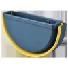 GTA Wall Mounted Collapsible Waste Bin Folded Kitchen Waste Bin Hanging Small Trash Can (Blue)
