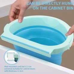 GTA Eleganted Foldable Kitchen Trash Can Door Kitchen Wall Mounted Trash Can Kitchen Bin For Car Home Office, (Blue) 1 Piece 13Thirteen 9 GTA Eleganted Foldable Kitchen Trash Can Door Kitchen Wall Mounted Trash Can Kitchen Bin For Car Home Office, (Blue) 1 Piece 13Thirteen -Vonshef shop 86187090 5