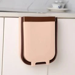 GTA Wall Mounted Collapsible Trash Can Kitchen Hanging Trash Can Portable Small Trash Can For Bathroom Kitchen Toilet Closet Door Car Trash Can 9L(Brown) 13Thirteen 6 GTA Wall Mounted Collapsible Trash Can Kitchen Hanging Trash Can Portable Small Trash Can For Bathroom Kitchen Toilet Closet Door Car Trash Can 9L(Brown) 13Thirteen -Vonshef shop 86188414 2