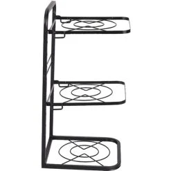 Livingandhome Kitchen 3 Tier Pan Organizer Rack Cookware Holder Stand -Vonshef shop 86252719 4