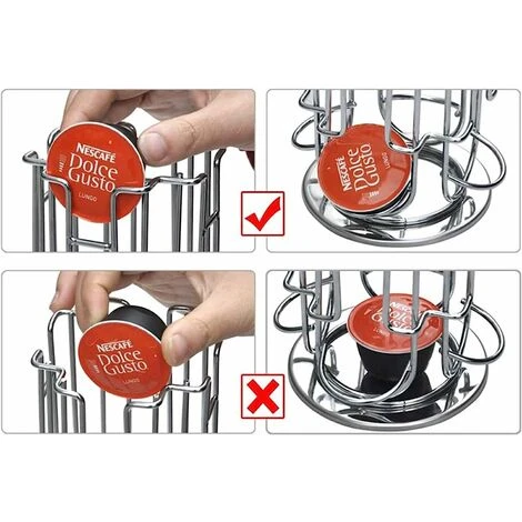 TUMALAGIA Coffee Capsule Holder Storage Holder 360 Degree Rotating Range Capsule Chrome Slim And Stylish 5 TUMALAGIA Coffee Capsule Holder Storage Holder 360 Degree Rotating Range Capsule Chrome Slim And Stylish - Image 5