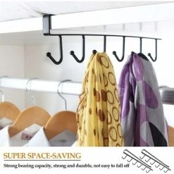 TUMALAGIA Cup Holder Insert 2 Pcs Closet Storage Hooks 6 Cup Holders Under Shelf No Drilling Hooks For Kitchen Wardrobe Storage Rack 9 TUMALAGIA Cup Holder Insert 2 Pcs Closet Storage Hooks 6 Cup Holders Under Shelf No Drilling Hooks For Kitchen Wardrobe Storage Rack -Vonshef shop 86605278 5