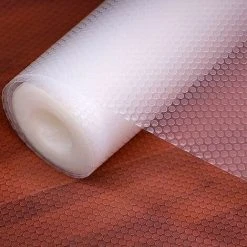 TUMALAGIA Drawer Mat, 30cm3m Plastic Kitchen Drawer Protectors, EVA Fridge Mat (Transparent, 30cm3m)