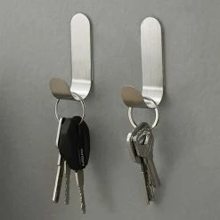 TUMALAGIA Pieces Stainless Steel Adhesive Hooks Self Adhesive Hooks Hooks Towel Keys Home Kitchen Bathroom Rustproof And Waterproof -Vonshef shop 86605766 3