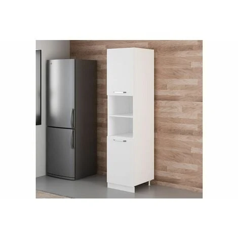 Vivense 50 Cm Kitchen Pantry Tall Cabinet White D50 B2 2 Vivense 50 Cm Kitchen Pantry Tall Cabinet White D50 B2 - Image 2