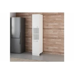 Alternative view of Vivense 40 Cm Kitchen Pantry Tall Cabinet White D40 B2