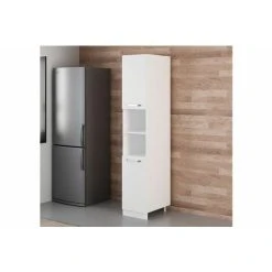 Vivense 40 Cm Kitchen Pantry Tall Cabinet White D40 B2 7 Vivense 40 Cm Kitchen Pantry Tall Cabinet White D40 B2 -Vonshef shop 87191888 3