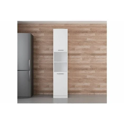 Vivense 45 Cm Kitchen Pantry Tall Cabinet White D45 B2 1 Vivense 45 Cm Kitchen Pantry Tall Cabinet White D45 B2