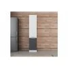 Vivense 45 Cm Kitchen Pantry Tall Cabinet White Anthracite D45 A1