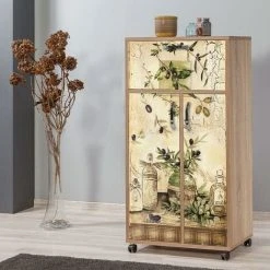 Vivense Olives - Kitchen Cabinet - Oak -Vonshef shop 87192006 5