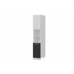 Vivense 40 Cm Kitchen Pantry Tall Cabinet White Anthracite D40 A2 9 Vivense 40 Cm Kitchen Pantry Tall Cabinet White Anthracite D40 A2 -Vonshef shop 87192086 5
