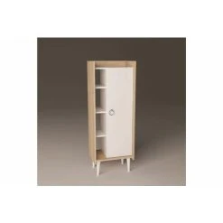 Vivense Ruby Storage Cabinet - Oak & White