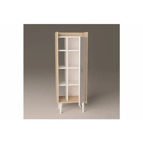 Vivense Ruby Storage Cabinet - Oak & White 3 Vivense Ruby Storage Cabinet - Oak & White - Image 3