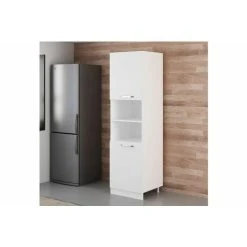 Alternative view of Vivense 60 Cm Kitchen Pantry Tall Cabinet White D60 B2