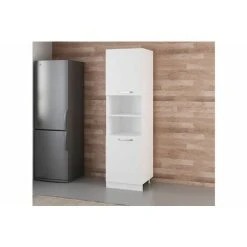 Vivense 60 Cm Kitchen Pantry Tall Cabinet White D60 B2 7 Vivense 60 Cm Kitchen Pantry Tall Cabinet White D60 B2 -Vonshef shop 87192162 3