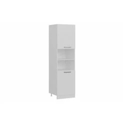 Vivense 60 Cm Kitchen Pantry Tall Cabinet White D60 B2 8 Vivense 60 Cm Kitchen Pantry Tall Cabinet White D60 B2 -Vonshef shop 87192162 4