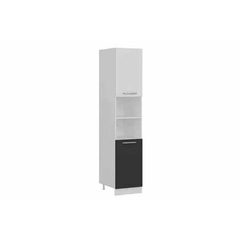 Vivense 45 Cm Kitchen Pantry Tall Cabinet White Anthracite D45 A2 4 Vivense 45 Cm Kitchen Pantry Tall Cabinet White Anthracite D45 A2 - Image 4