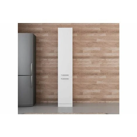 Vivense 40 Cm Kitchen Pantry Tall Cabinet White D40 B1 1 Vivense 40 Cm Kitchen Pantry Tall Cabinet White D40 B1