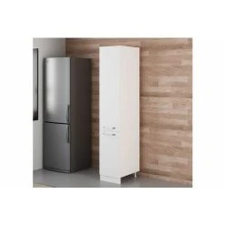 Alternative view of Vivense 40 Cm Kitchen Pantry Tall Cabinet White D40 B1