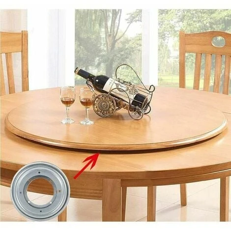 ERHOPE Swivel Tray , Lazy Susan Swivel Lazy Susan, Lazy Susan Serving Tray,Galvanized Lazy Susan, Suitable For Hotel Dining Table,Specially Designed For Personal 5 ERHOPE Swivel Tray , Lazy Susan Swivel Lazy Susan, Lazy Susan Serving Tray,Galvanized Lazy Susan, Suitable For Hotel Dining Table,Specially Designed For Personal - Image 5