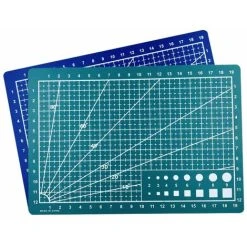 ERHOPE A5 Cutting Mat Single Sided Cutting Board Cutting Pad DIY Tool With Clear Grid Lines Angles For Scrapbooking Arts And Crafts Projects - Green -Vonshef shop 87594641 5