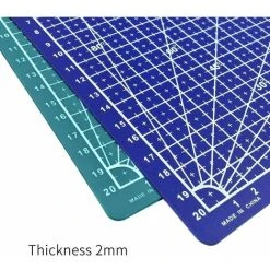ERHOPE A5 Cutting Mat Single Sided Cutting Board Cutting Pad DIY Tool With Clear Grid Lines Angles For Scrapbooking Arts And Crafts Projects - Blue -Vonshef shop 87595656 4