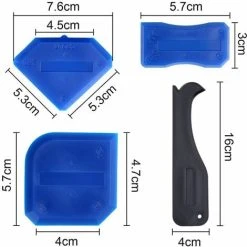 ERHOPE 9 Pieces Joint Smoothers Sealing Tools Caulking Kit Silicone Degreaser Sealer Tool For Bathroom Kitchen And Frame Seals -Vonshef shop 87601563 5