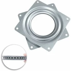 Square Bearing Swivel Plate, 1 Pcs Square Turntable Swivel Plate 360 Degree Rotation 10cm Ball Bearing Turntable For Office Desks,Computer Desks