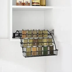 Livingandhome 3 Tier Pull Down Spice Rack Organizer For Cabinet