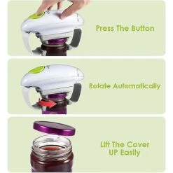 TUMALAGIA Electric Jar Opener, Automatic Restaurant Jar Opener For Seniors With Arthritis, Weak Hands, Hands Free Bottle Opener -Vonshef shop 89795570 3